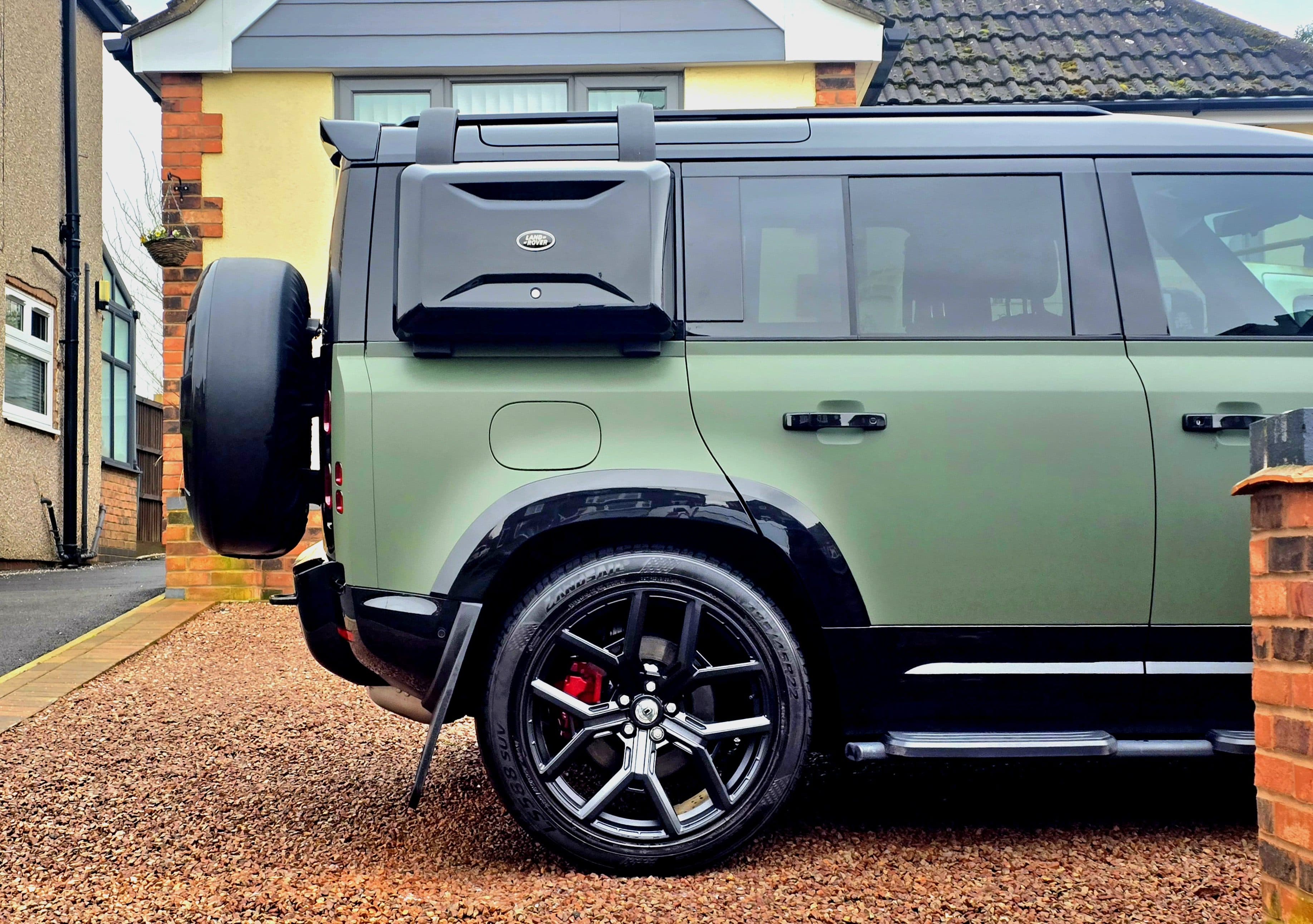 Land Rover Defender receiving premium mobile detailing by Blue Horizon Detailing — covering all of Warwickshire