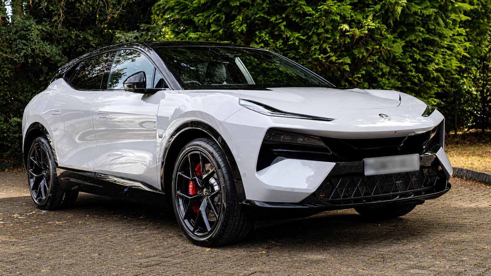 Brand-new white Lotus Eletre protected from day one by Blue Horizon Detailing — new car ceramic coating and paint preservation, Warwickshire