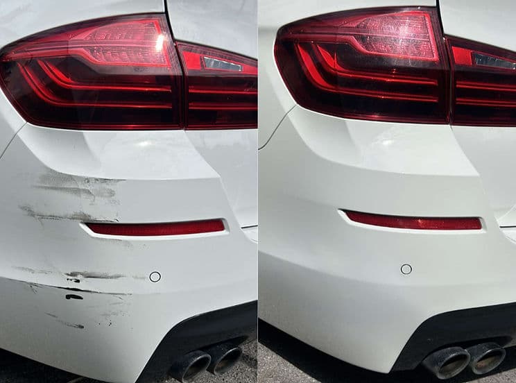 SMART Repair — BMW Rear Bumper — Blue Horizon Detailing result